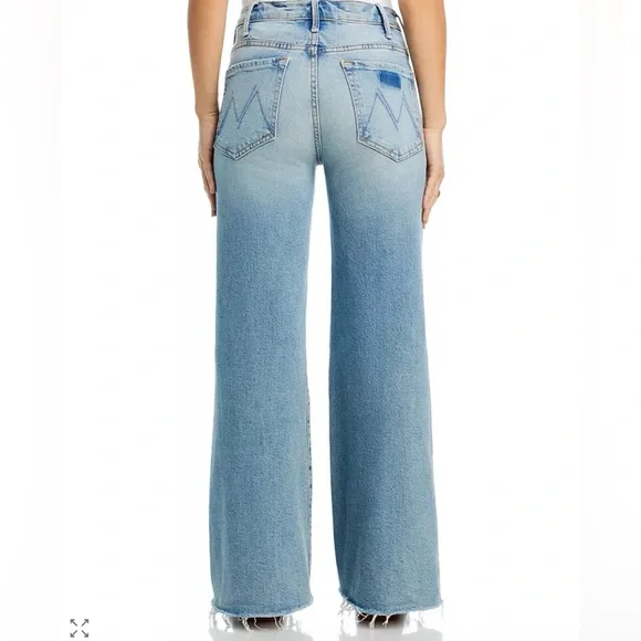 MOTHER The Hustler Roller Frayed Jeans I Confess PETITE Size 25 NWT - Picture 2 of 10